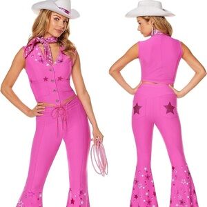 2023 Barbie The Movie Western Outfit LARGE ( 12-14 ) Halloween Adult Costume